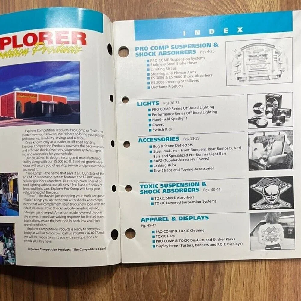 4 Wheel Off-Road Magazine 1994 Explorer Competition prod. California USA Catalog